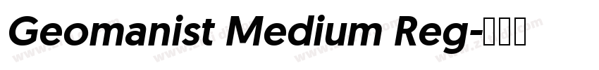 Geomanist Medium Reg字体转换